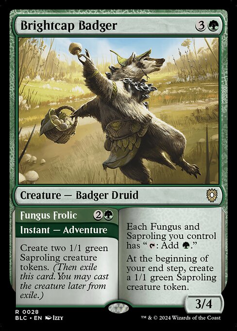 Brightcap Badger // Fungus Frolic — BLC #28 (Non-foil)