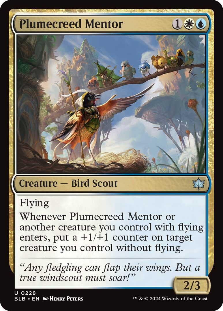 Plumecreed Mentor (228) (BLB)