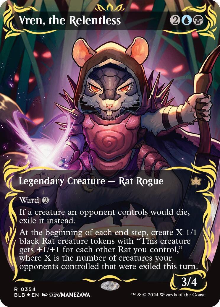 Vren, the Relentless (Borderless) (Raised Foil) (354) (BLB)