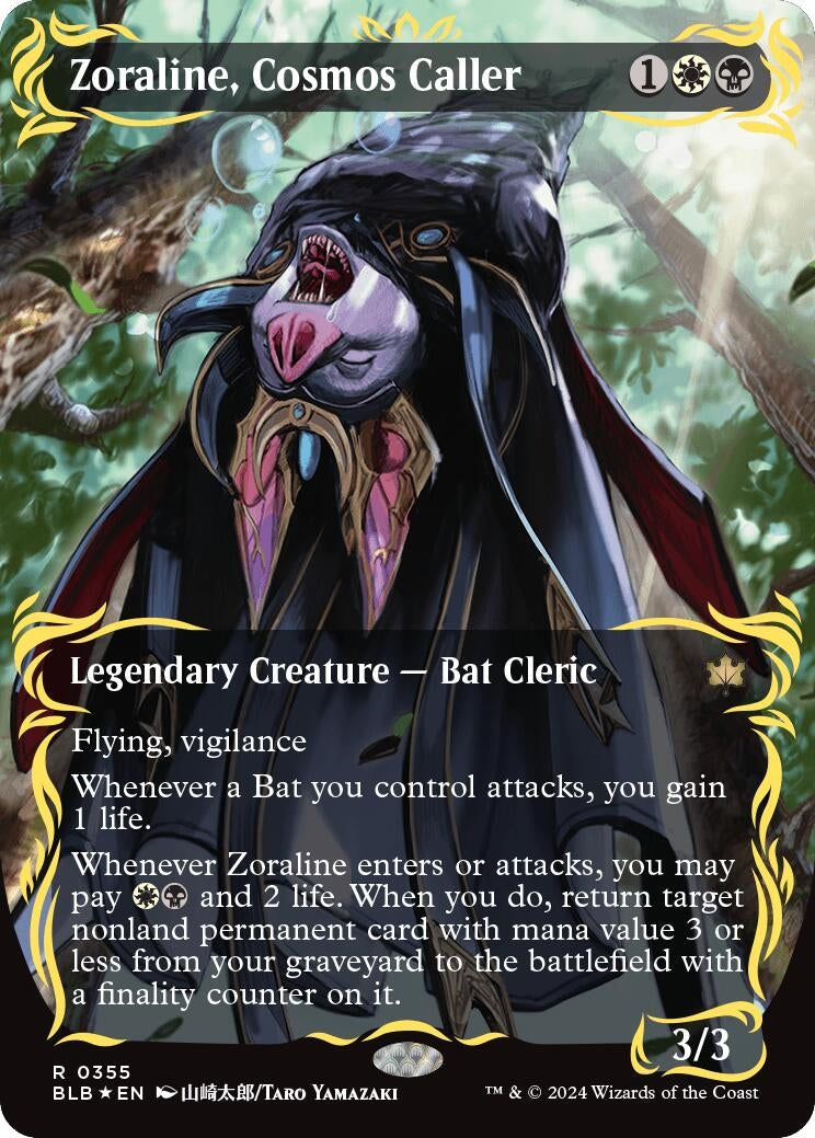 Zoraline, Cosmos Caller (Borderless) (Raised Foil) (355) (BLB)