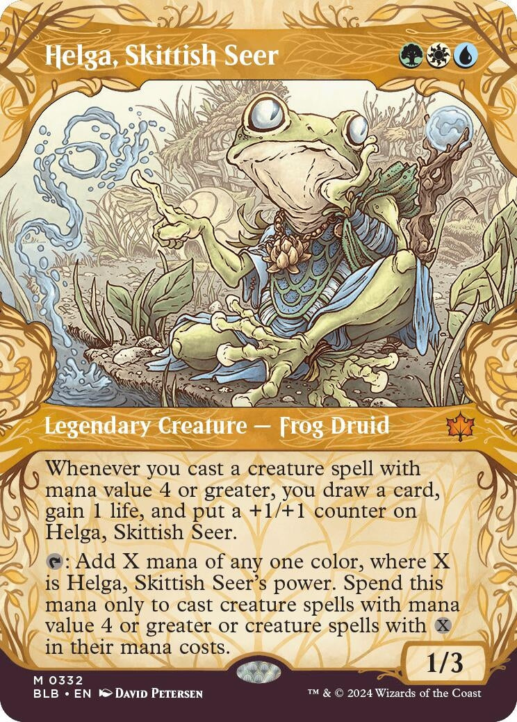 Helga, Skittish Seer (Showcase) (332) (BLB)