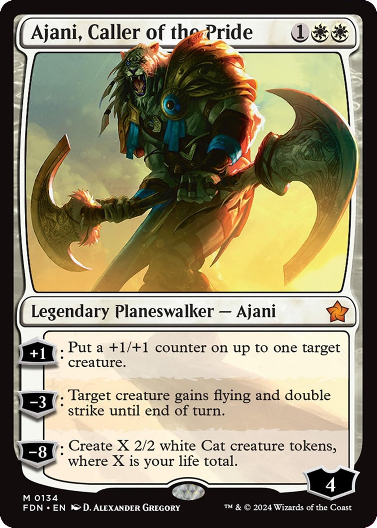 Ajani, Caller of the Pride (134) (FDN)