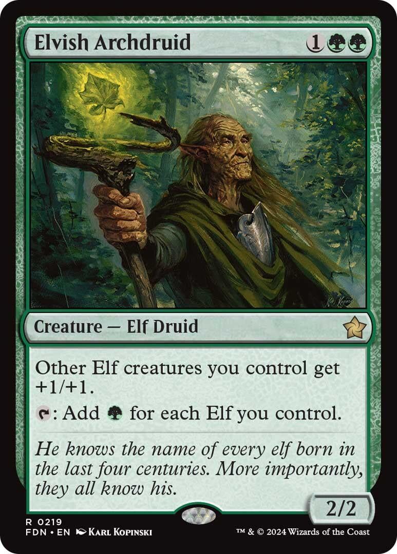 Elvish Archdruid (219) (FDN)