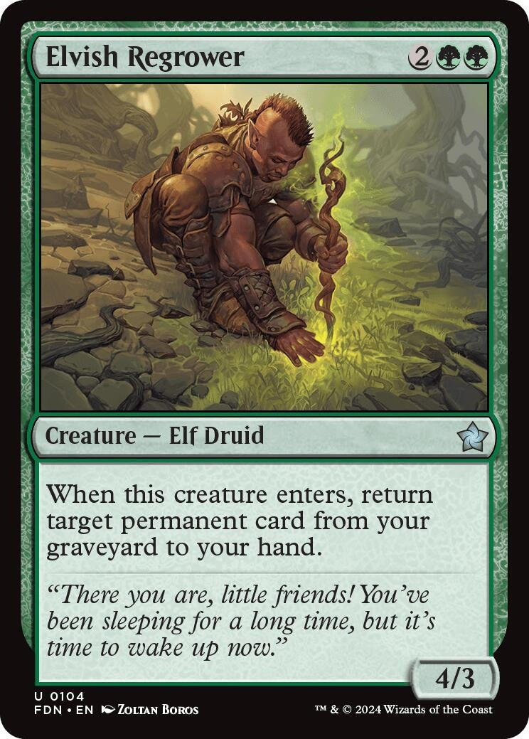 Elvish Regrower (104) (FDN)