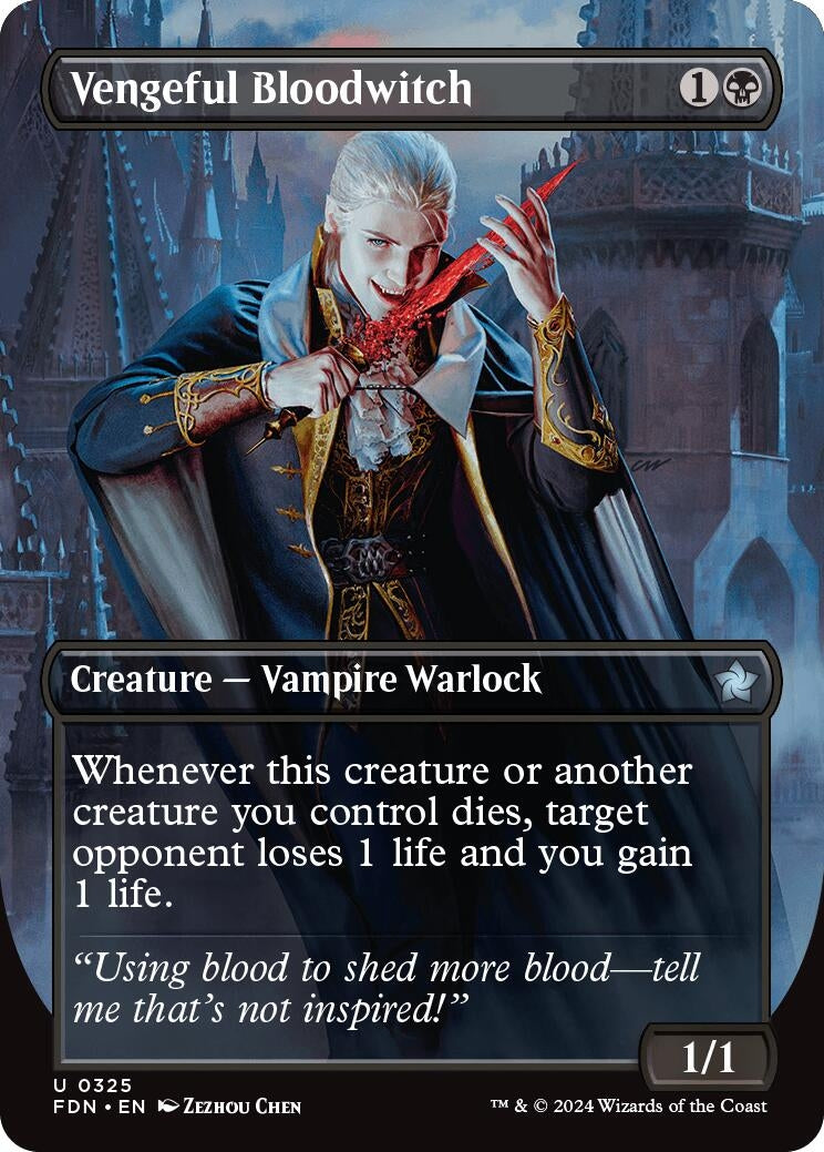 Vengeful Bloodwitch (Borderless) (325) (FDN)