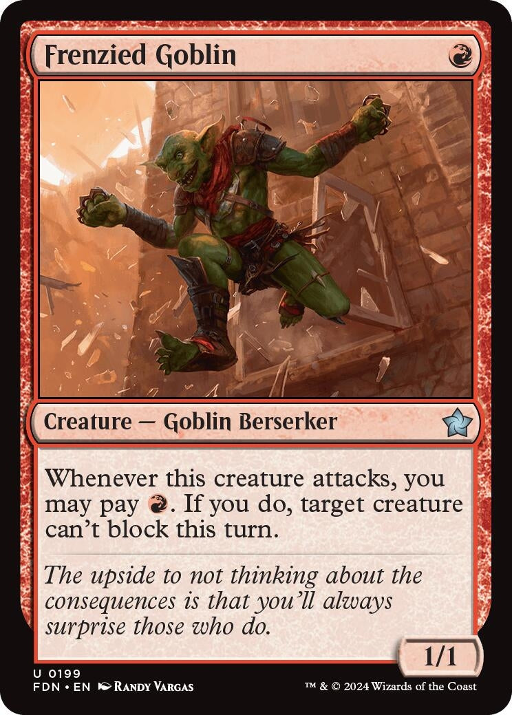 Frenzied Goblin (199) (FDN)
