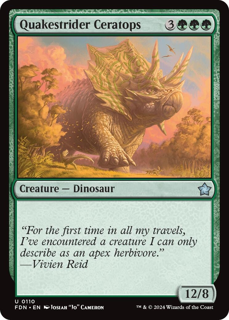 Quakestrider Ceratops (110) (FDN)