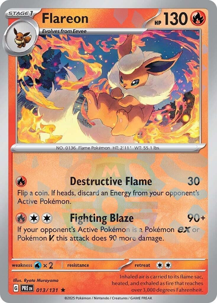 Flareon (Master Ball Pattern) (013/131) (PRE)
