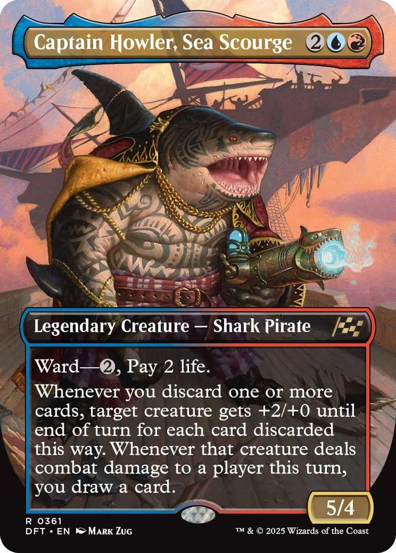 Captain Howler, Sea Scourge (Borderless) (361) (DFT)