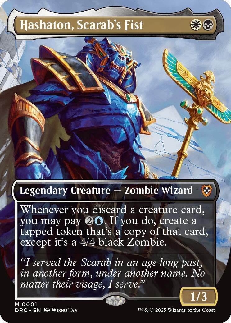 Hashaton, Scarab's Fist (Borderless) (1) (DRC)
