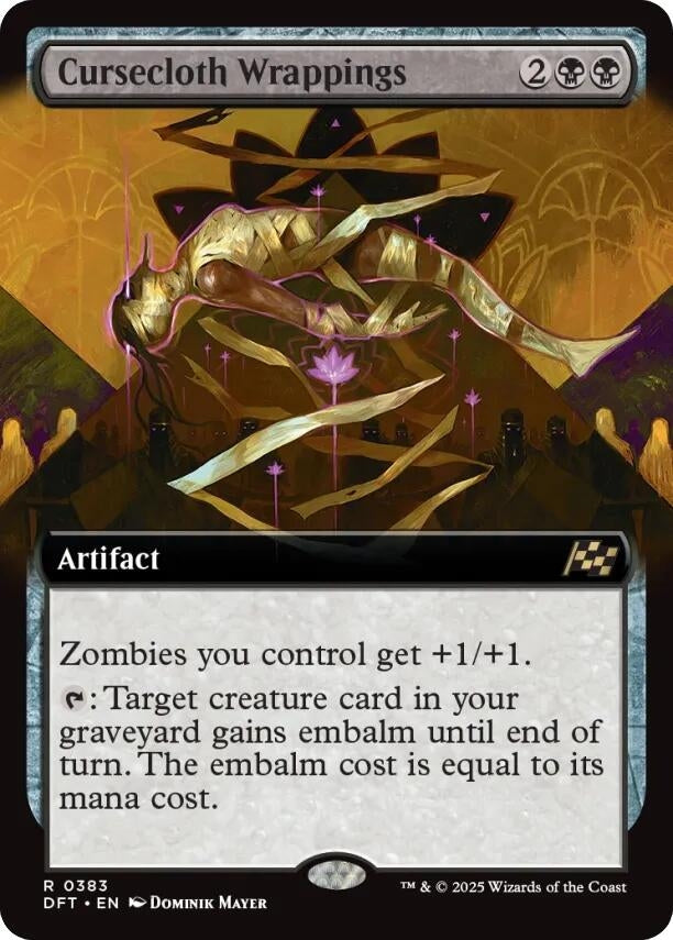 Cursecloth Wrappings (Extended Art) (383) (DFT)