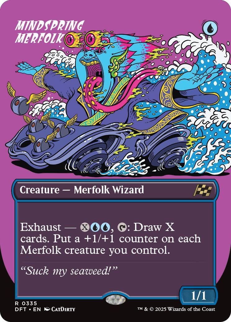 Mindspring Merfolk (Borderless) (335) (DFT)