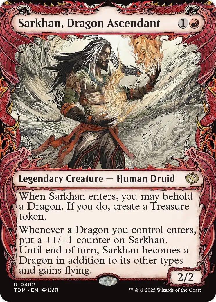 Sarkhan, Dragon Ascendant (0302) (Showcase) (302) (TDM)
