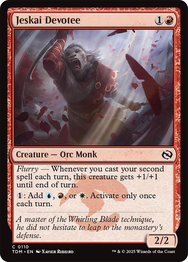 Jeskai Devotee (110) (TDM)