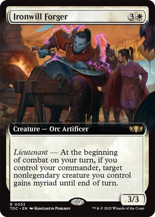Ironwill Forger (Extended Art) (53) (TDC)