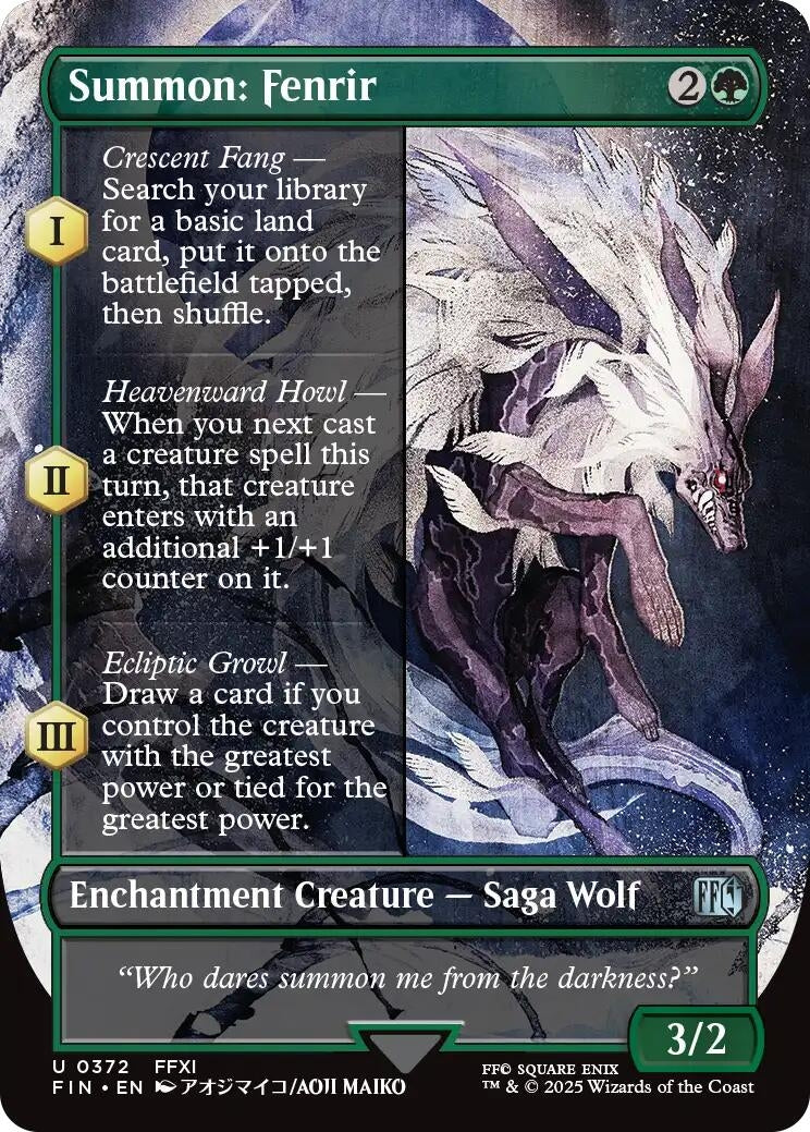Summon: Fenrir (Borderless) (372) (FIN)