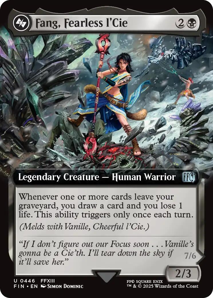 Fang, Fearless l'Cie (Extended Art) (446) (FIN)