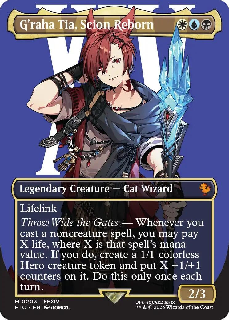 G'raha Tia, Scion Reborn (Borderless) (203) (FIC)