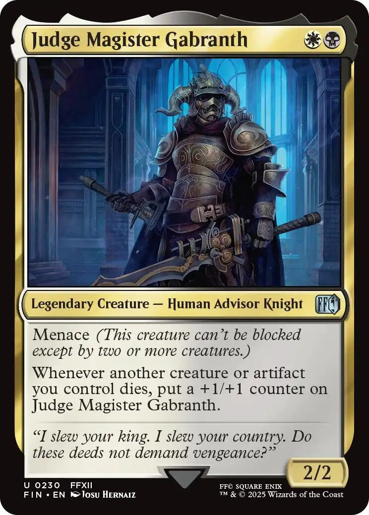 Judge Magister Gabranth (230) (FIN)