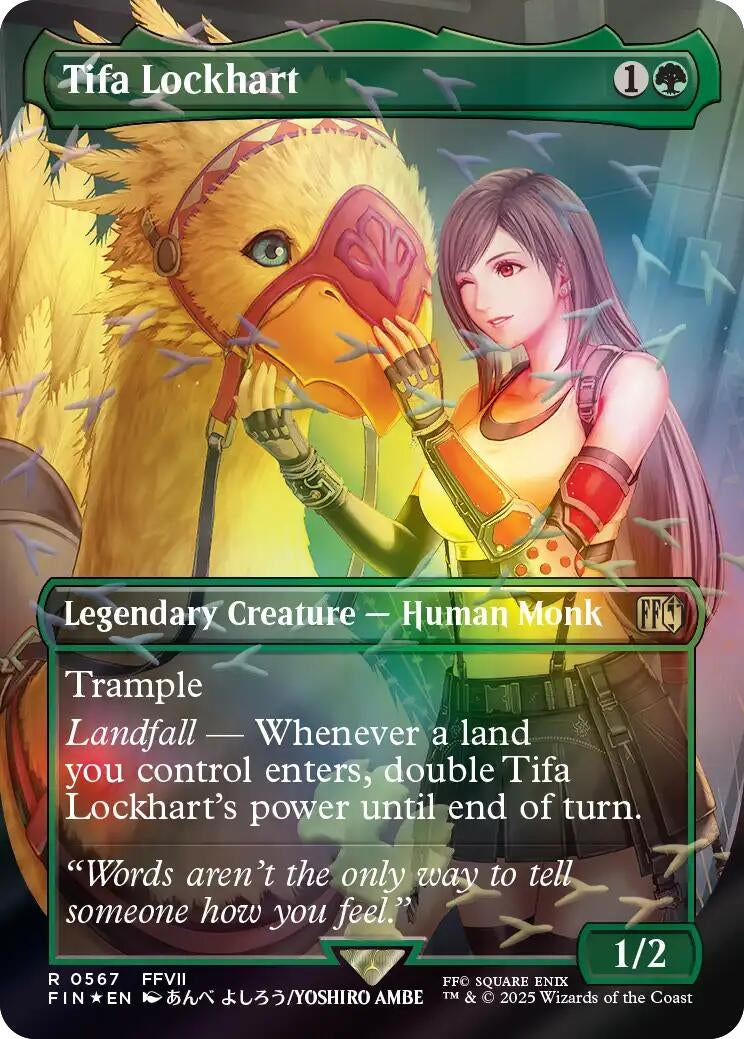 Tifa Lockhart (Borderless) (Chocobo Track Foil) (567) (FIN)