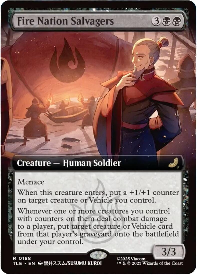 Fire Nation Salvagers (Extended Art) (188) (TLE)
