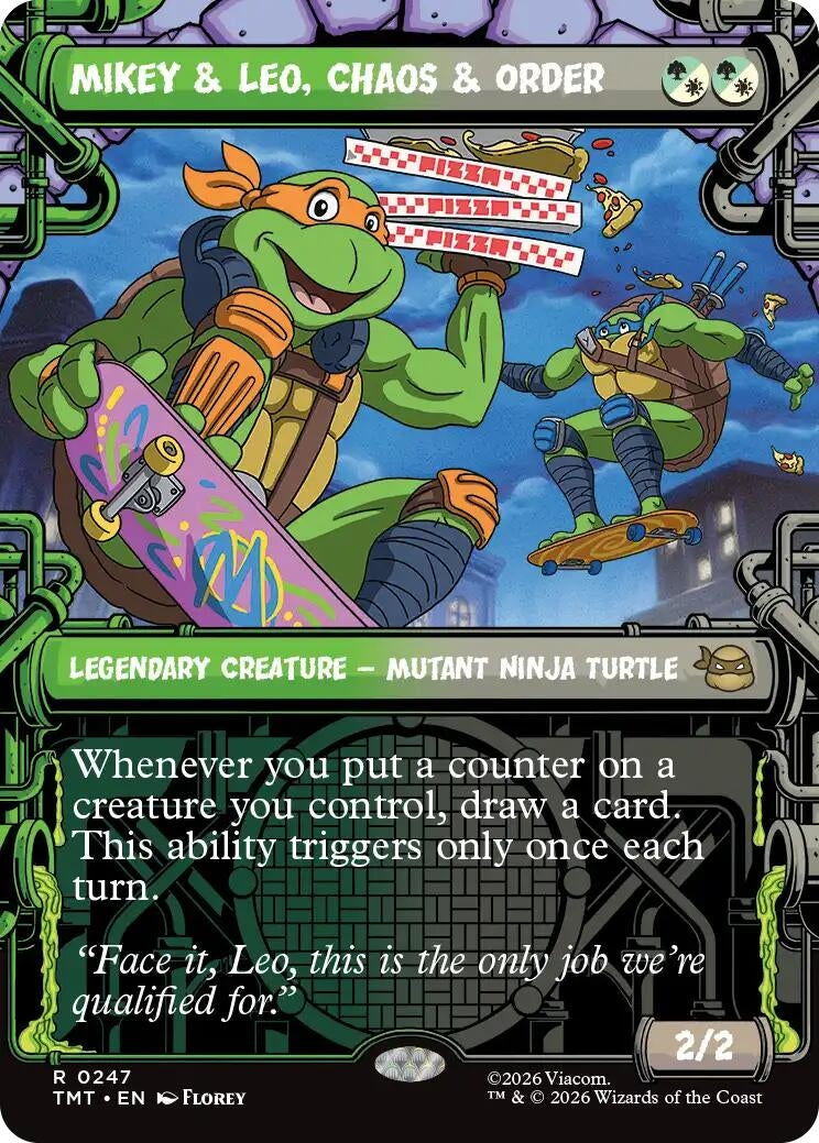 Mikey & Leo, Chaos & Order (Showcase) (247) (TMT)