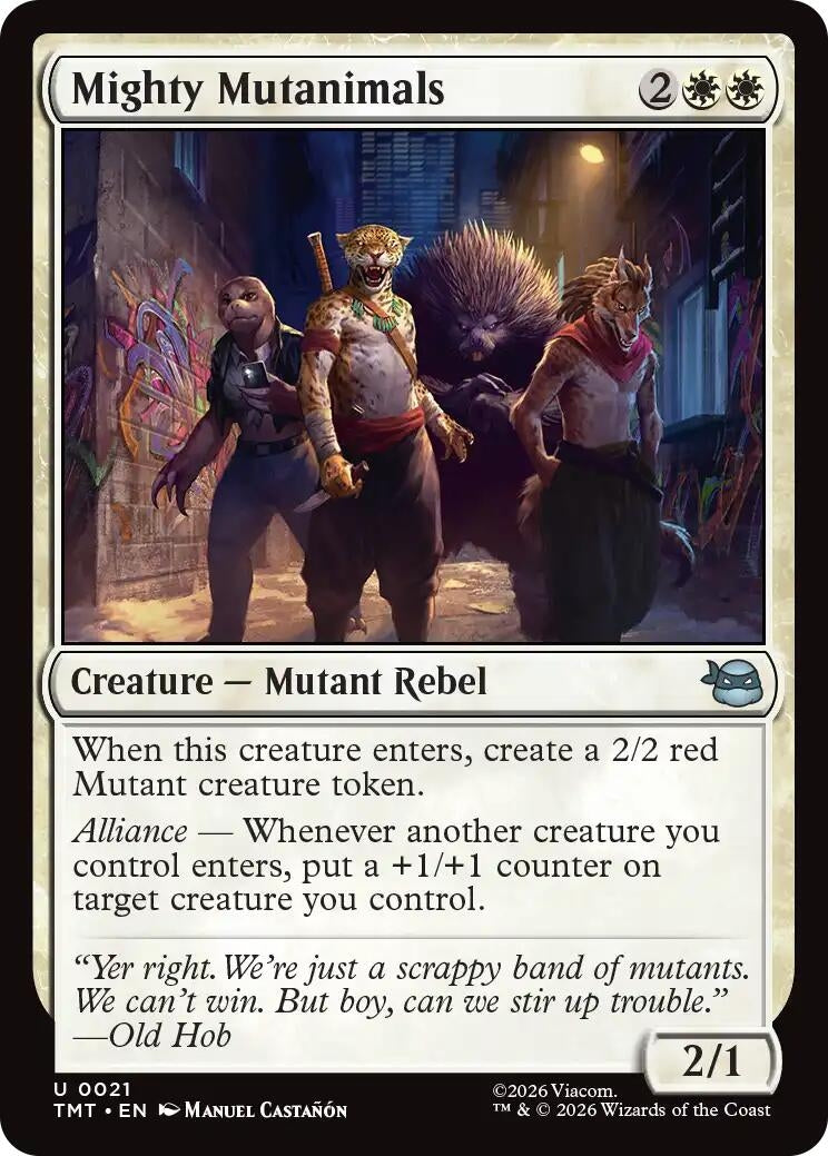 Mighty Mutanimals (21) (TMT)
