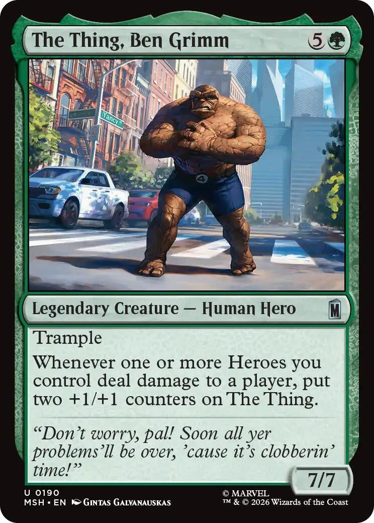 The Thing, Ben Grimm (190) (MSH)