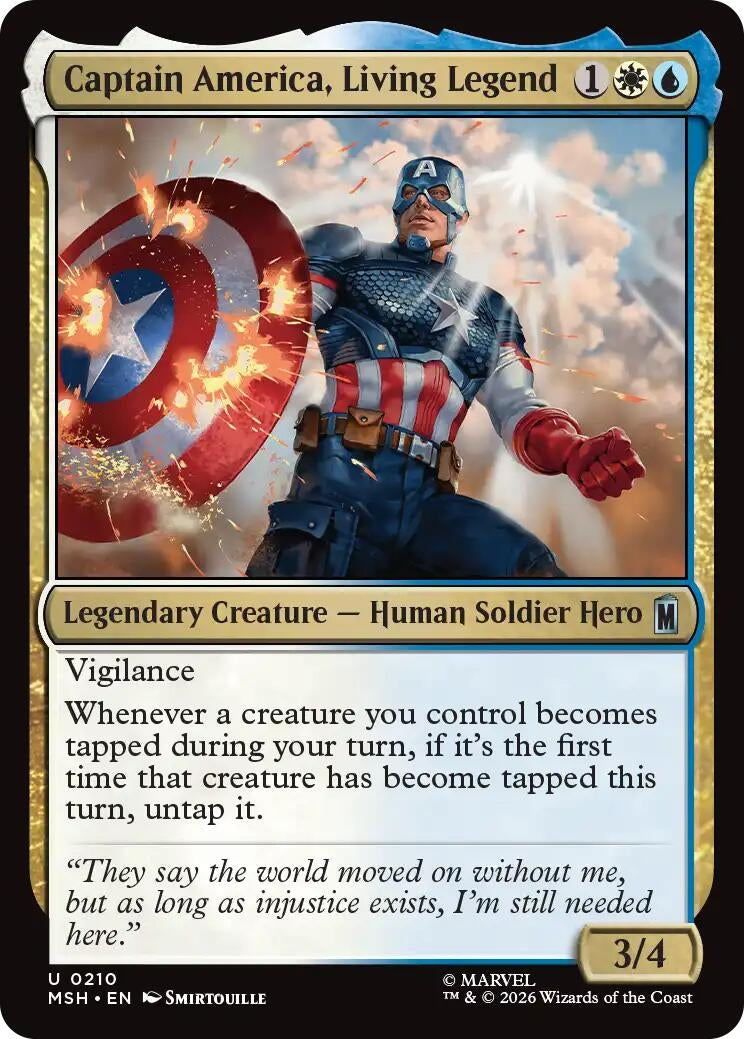 Captain America, Living Legend (210) (MSH)