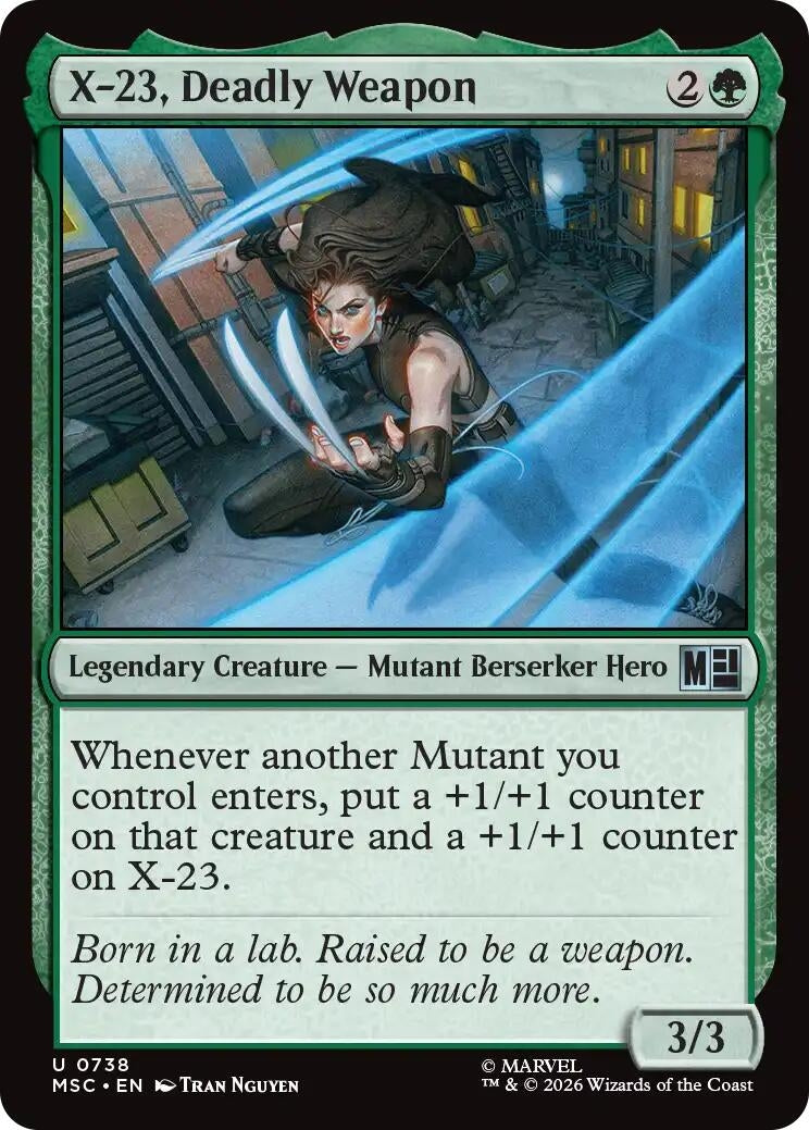 X-23, Deadly Weapon (738) (MSC)