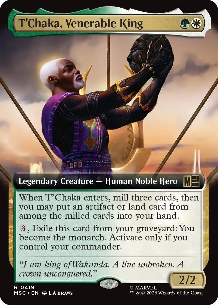T'Chaka, Venerable King (Extended Art) (419) (MSC)