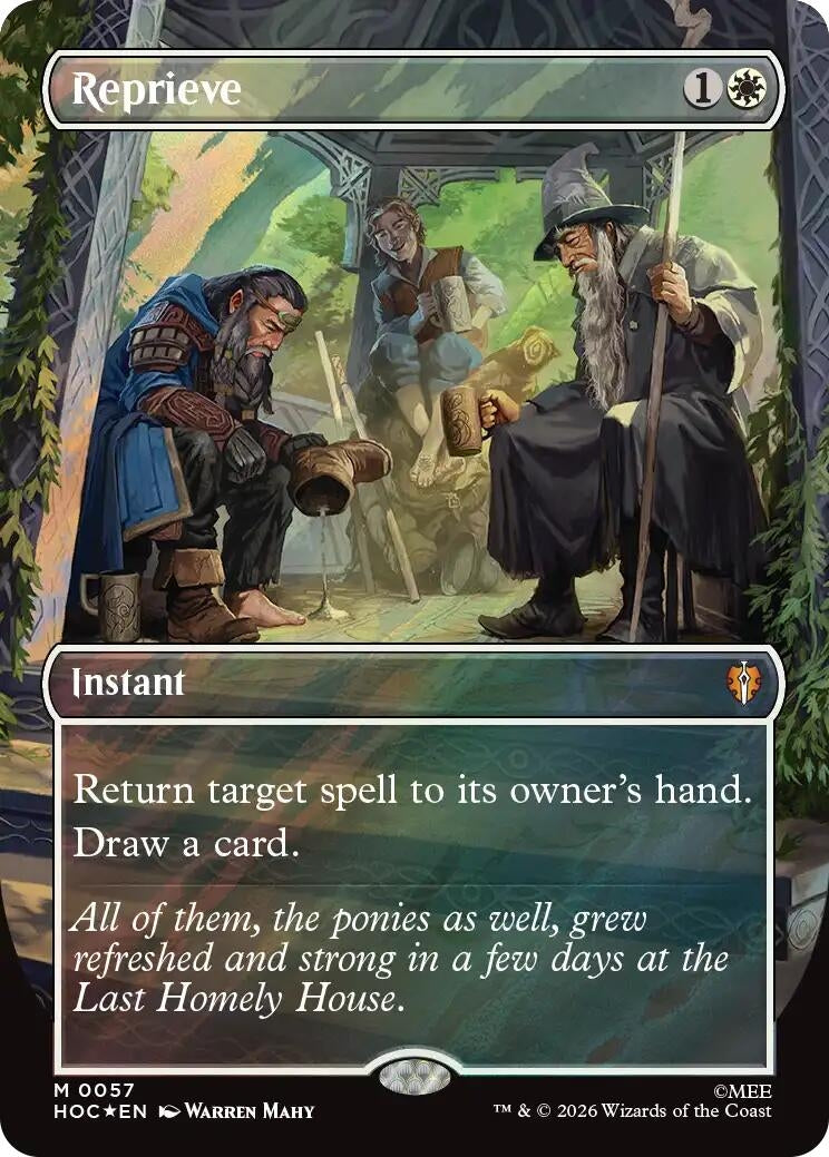 Reprieve (Borderless) (Surge Foil) (57) (HOC)