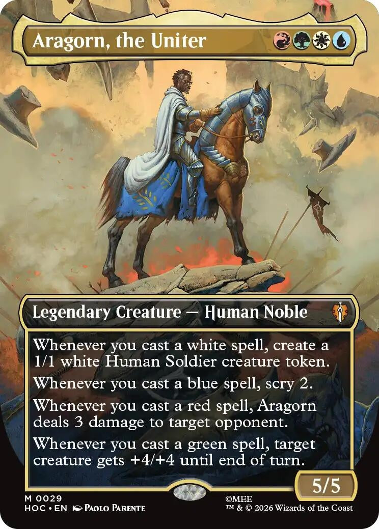 Aragorn, the Uniter (Borderless) (29) (HOC)