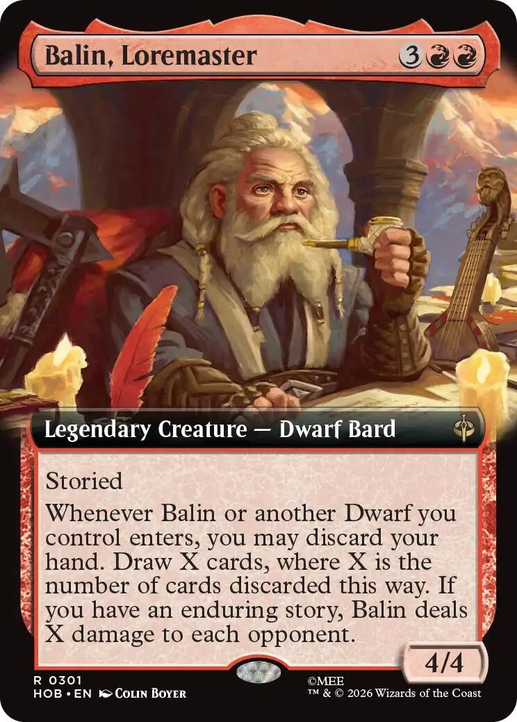 Balin, Loremaster (Extended Art) (301) (HOB)
