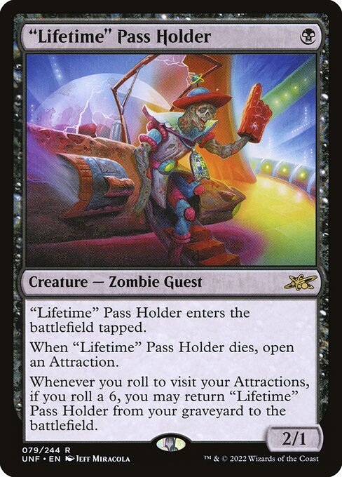"Lifetime" Pass Holder — UNF #79 (Foil)