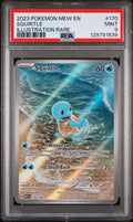 SQUIRTLE ILLUSTRATION RARE 2023 POKEMON MEW EN-151 PSA MINT 9